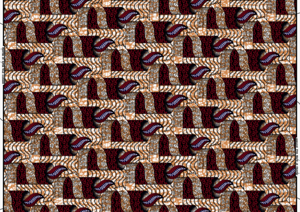 Polyester African Wax Print Fabric Nigeria for Headwraps - 图片 4