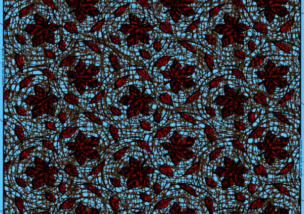 Polyester African Wax Print Fabric Nigeria for Headwraps - 图片 3